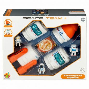 Т24297 1toy Space Team II Космический набор (космический корабль, 3 космонавта), звук эффекты